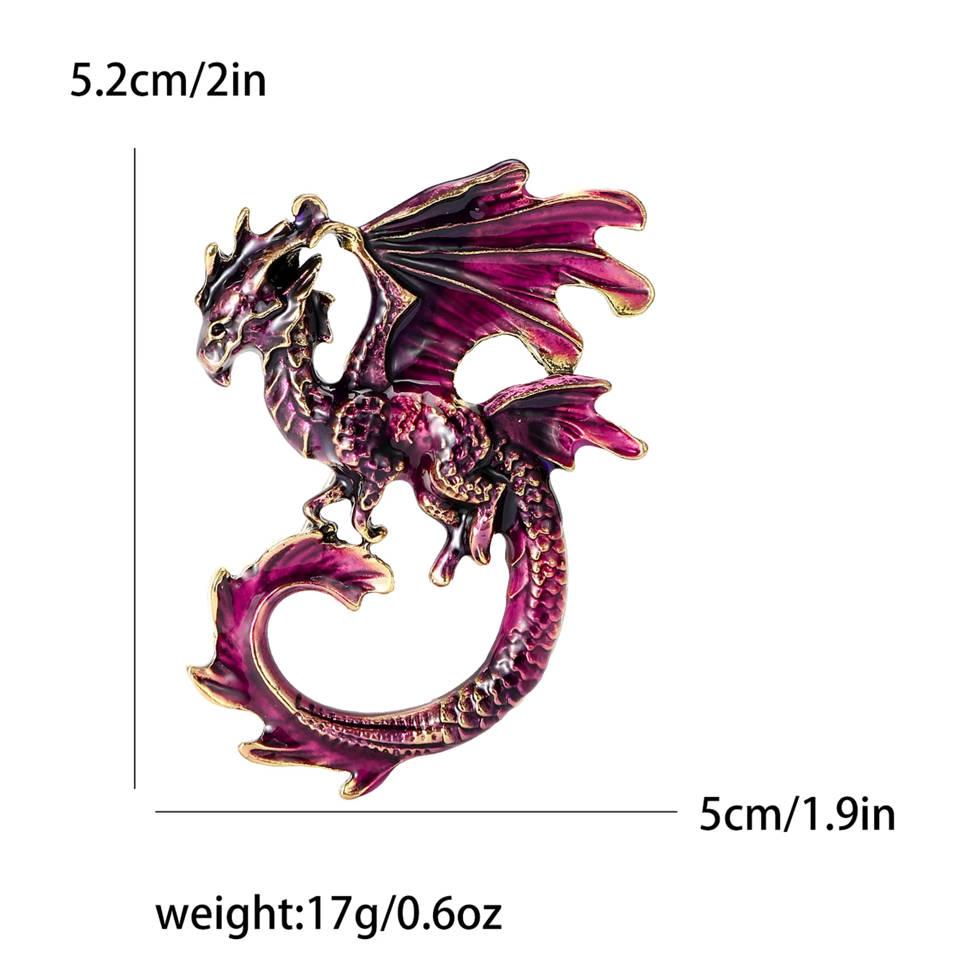 Enamel Dragon Pins for Women - Image 14
