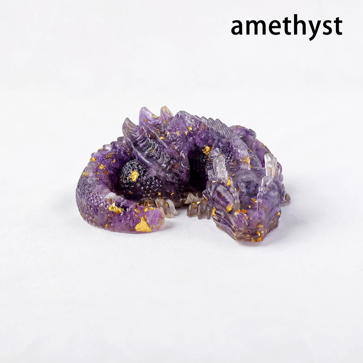 1PC Natural Crystal Stone Wolong Statue – Reiki Dragon Figurine & Feng Shui Amulet for Home & Office Decor - Image 11