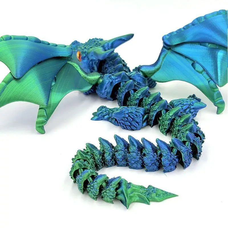 3D Printed Winged Carriage Dragon Figurine with Random Eyes & Art Deco Resin Dragon Sculpture – Tabletop Animal Theme Deco 1PC 2025 - Image 15