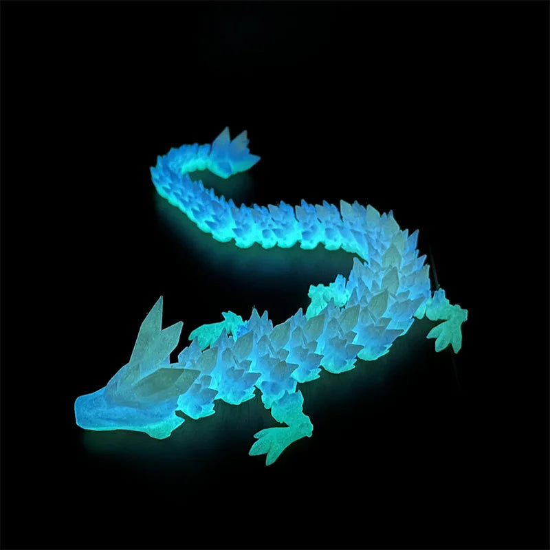 3D Printed Luminous Crystal Dragon - Image 12