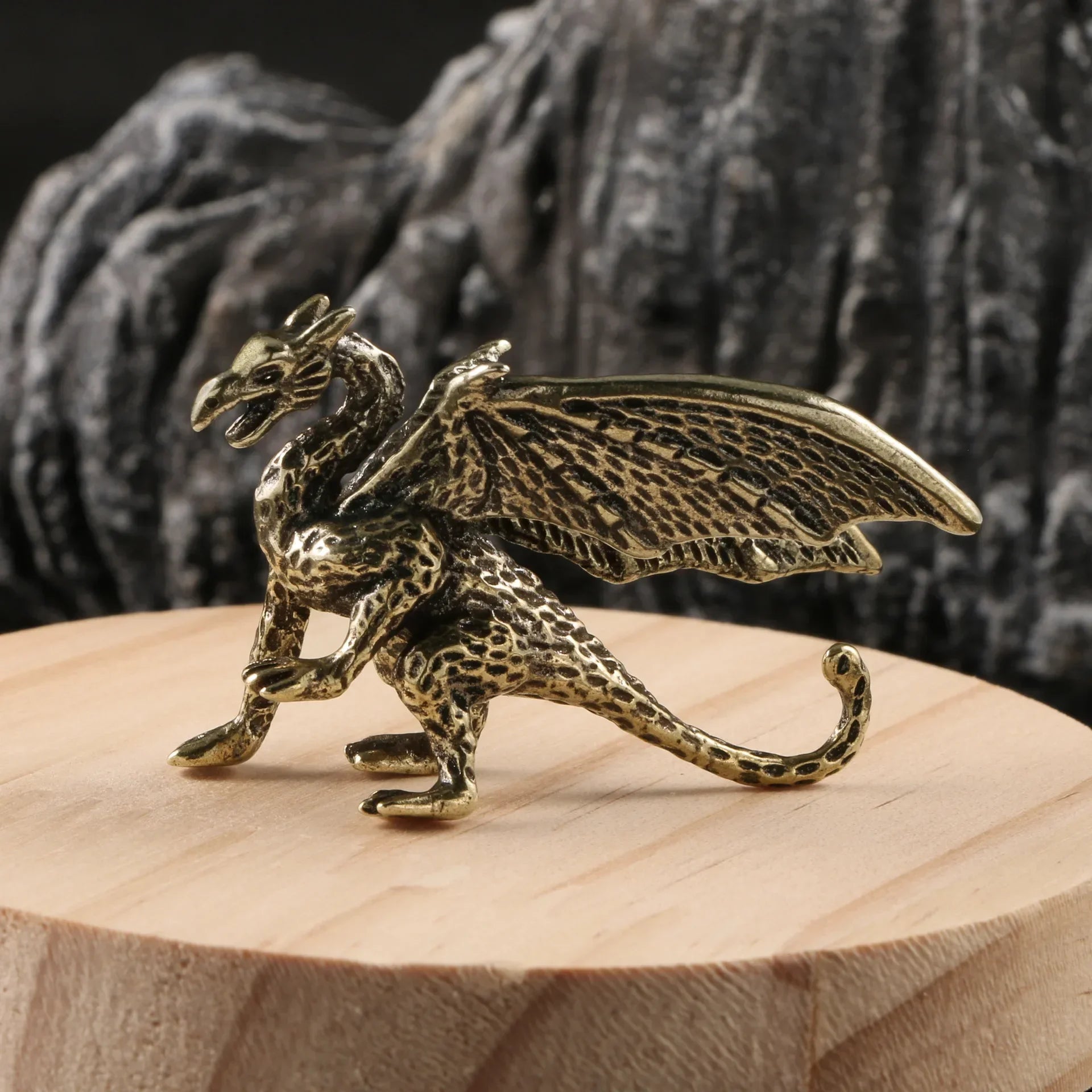 European Style Brass Dragon Desk Decoration - Image 4