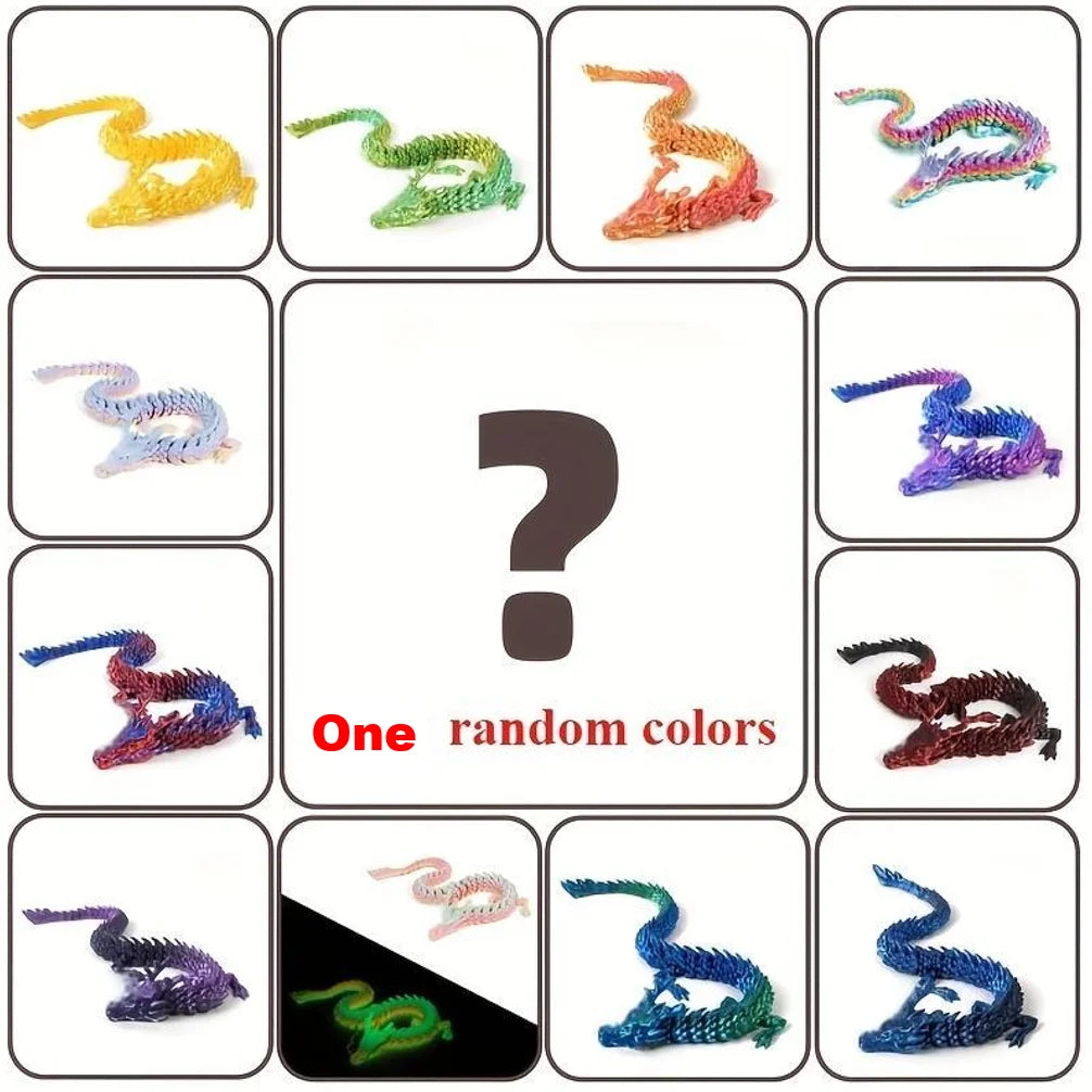 4/12pcs 3D Printed Chinese Dragon Ornaments - Image 8