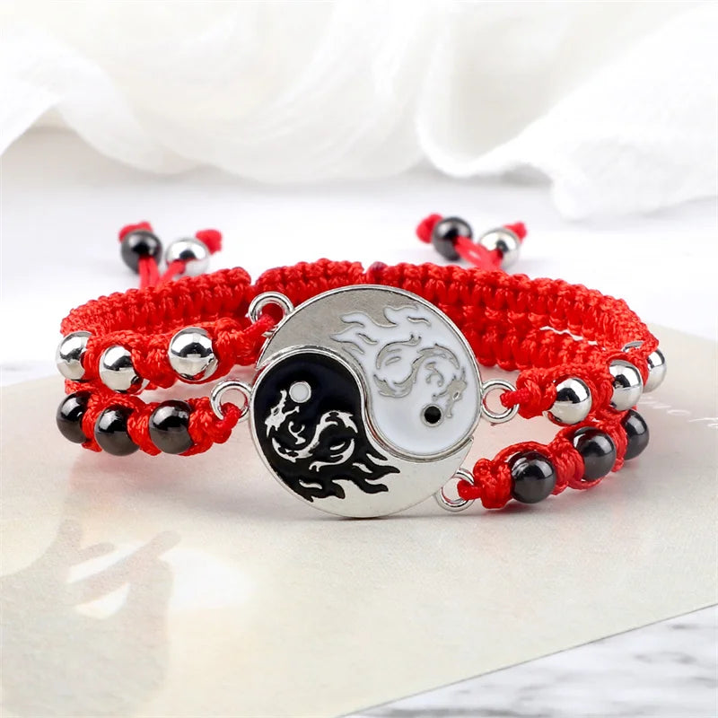 Dragon Tai Chi Gossip Braided Bracelets - Image 2
