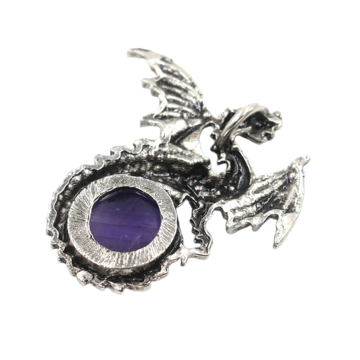 Dragon with Wings Gemstone Pendant - Image 3