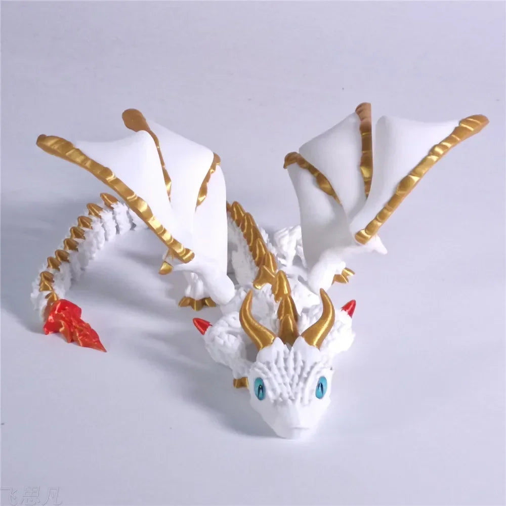 3D Printed Flying Dragon Figures – High-Quality Multi-Jointed Movable Models for Home & Desk Decor - Image 4