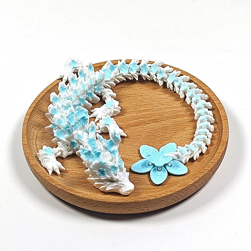 3D Printed Crystal Dragon Articulated Fidget Toy – Cherry Blossom Dragon Home & Office Decor, Birthday Gift for Boys 2025 - Image 10