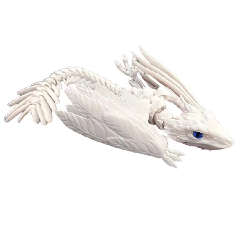 3D Printed Feathered Wyvern Dragon – Articulated Fidget Toy & Home Office Decor - Image 9