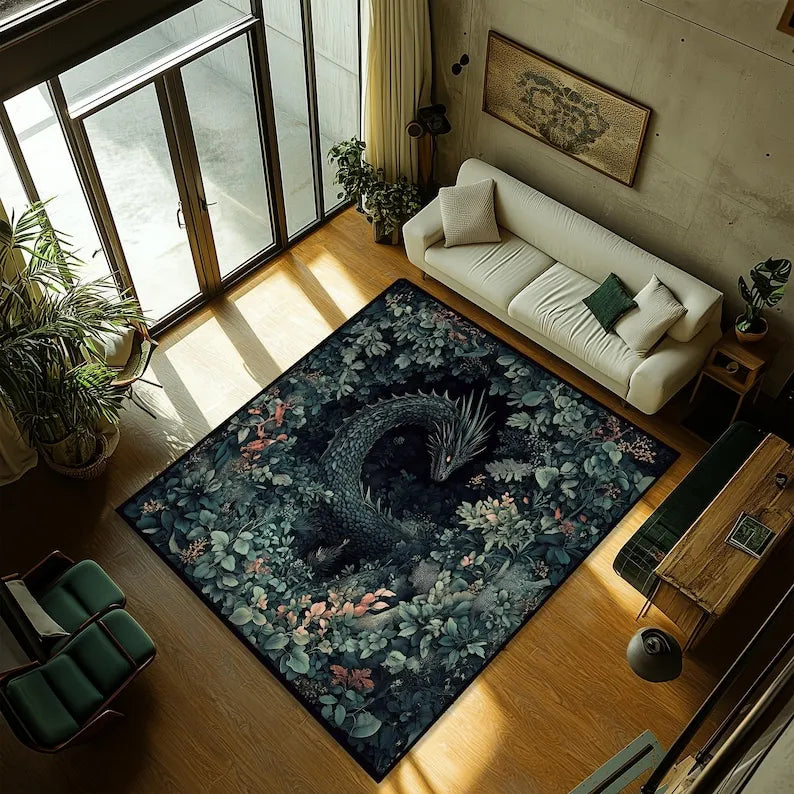 Dragon Rug Large – Plush Anti-Slip Carpet for Living Room, Bedroom & Kids Play Mat - Image 2