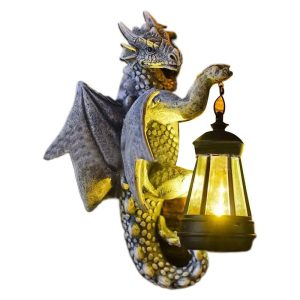 Dragon Solar Lantern – Solar-Powered Dragon Sculpture with Light for Garden, Patio & Garage Décor