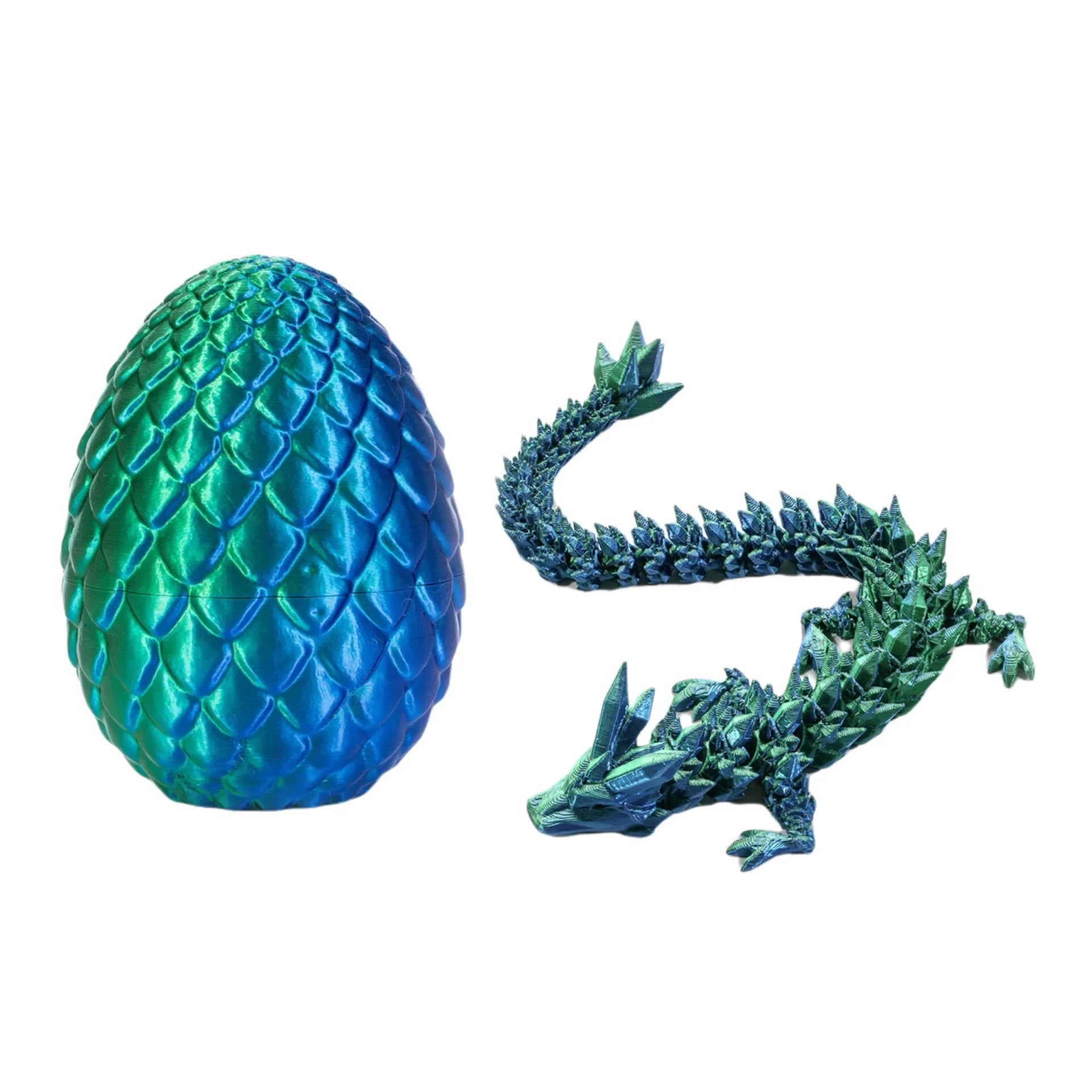 3D Printed Dragon Egg Gift Set – Fully Articulated Crystal Dragon Collectible with Gemstone Ornament | Home Decor Figurine - Image 14