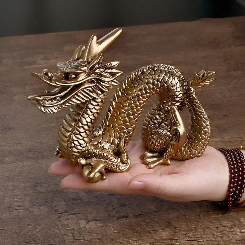 Chinese Zodiac Dragon Resin Ornament – Lucky Feng Shui Living Room Decoration & Birthday Gift - Image 7