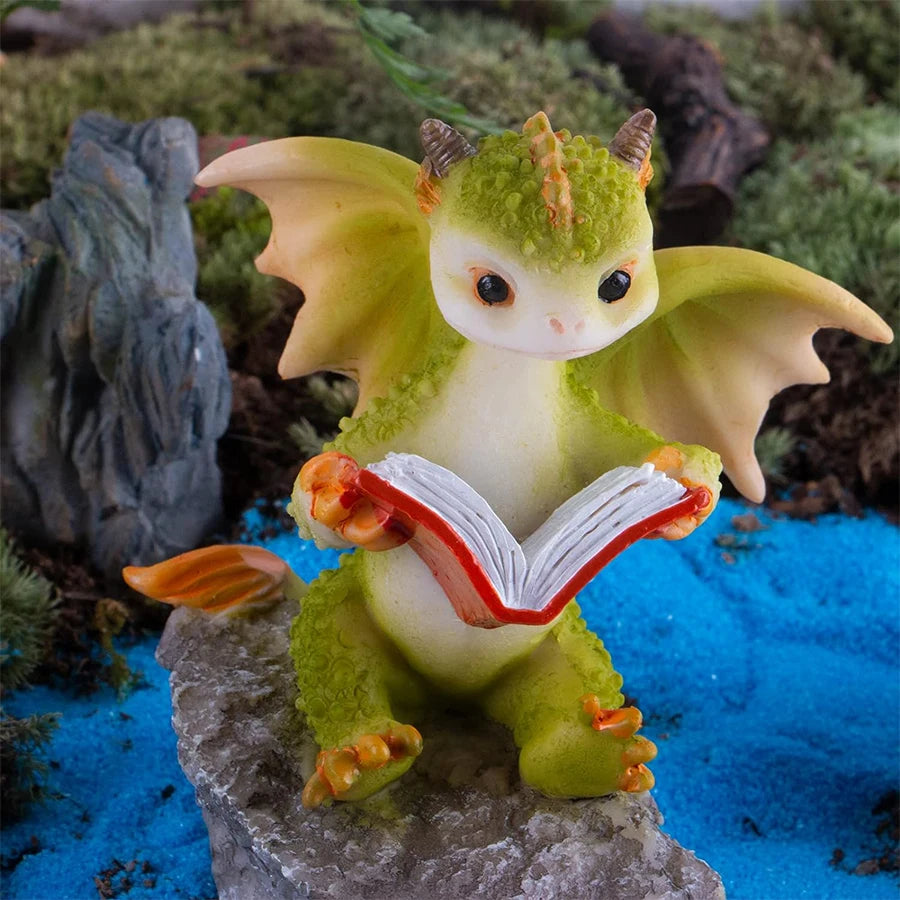Fantasy Dragon Resin Sculpture - Image 3