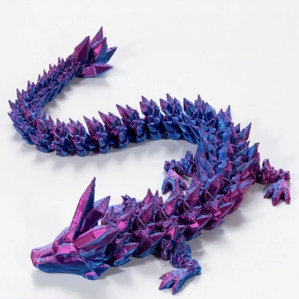 30cm 3D Printed Crystal Dragon – Creative Chinese Dragon Figurine Toy | Fun Home & Office Decor for Kids Ages 6+ - Image 5