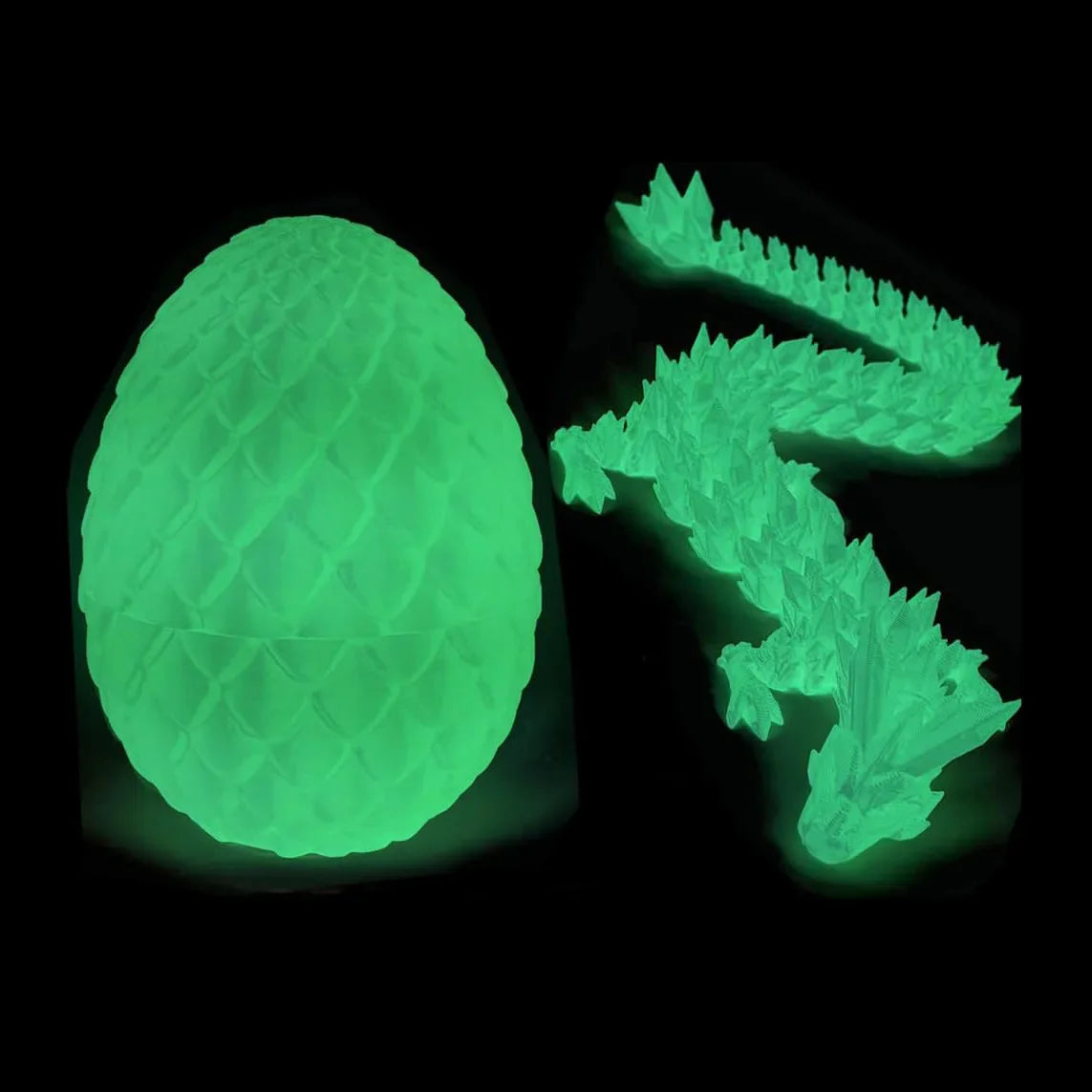 3D Printed Dragon Egg with Fully Articulated Dragon - Image 11