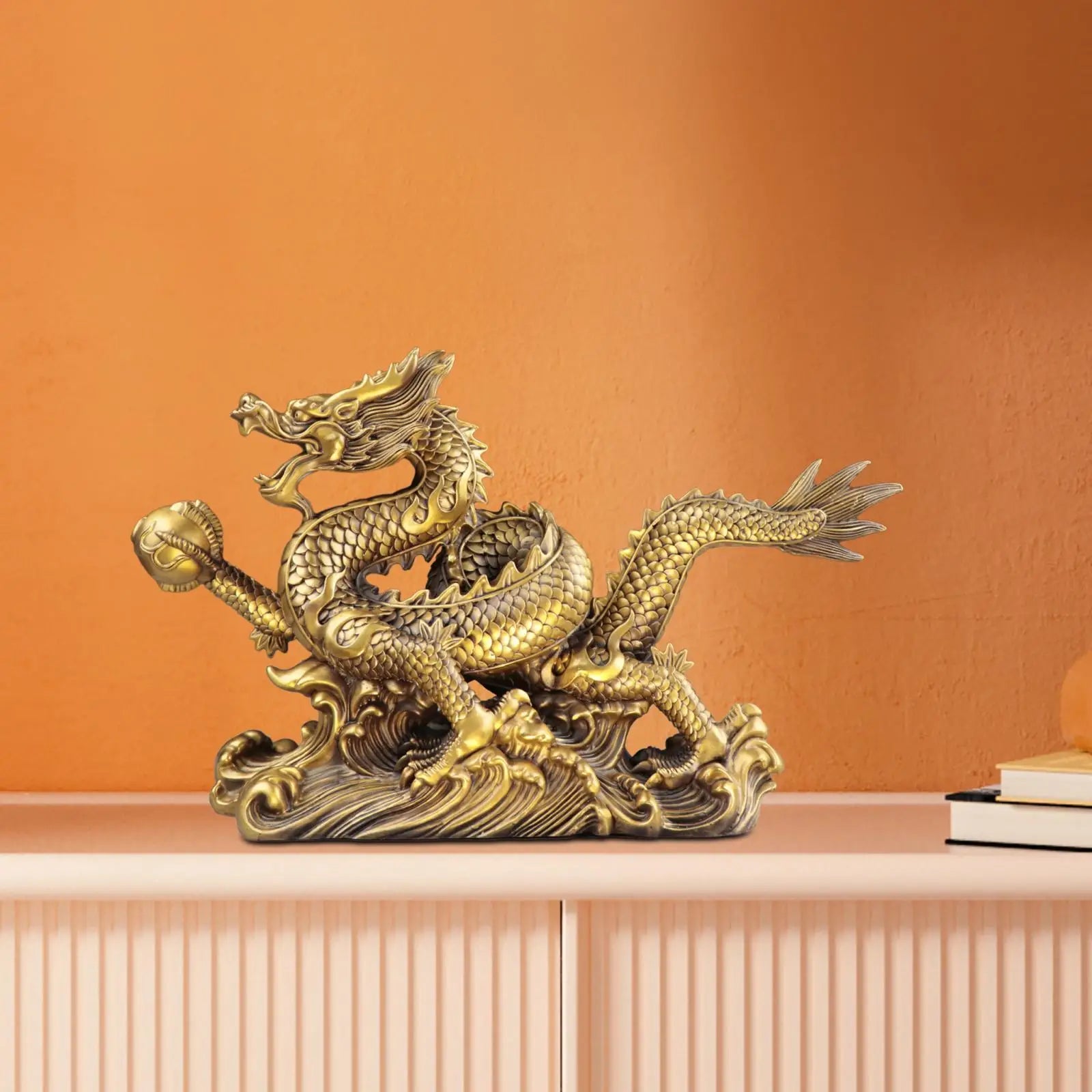 Feng Shui Dragon Statue – Good Luck Gift & Prosperity Tabletop Decor for Home & Office - Image 4