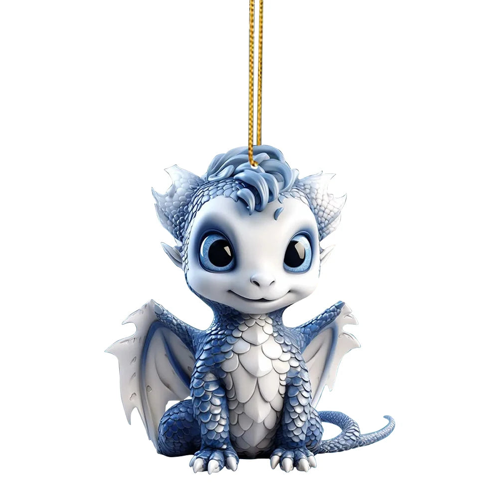 Christmas Tree Dragon Baby Pendant - Image 7