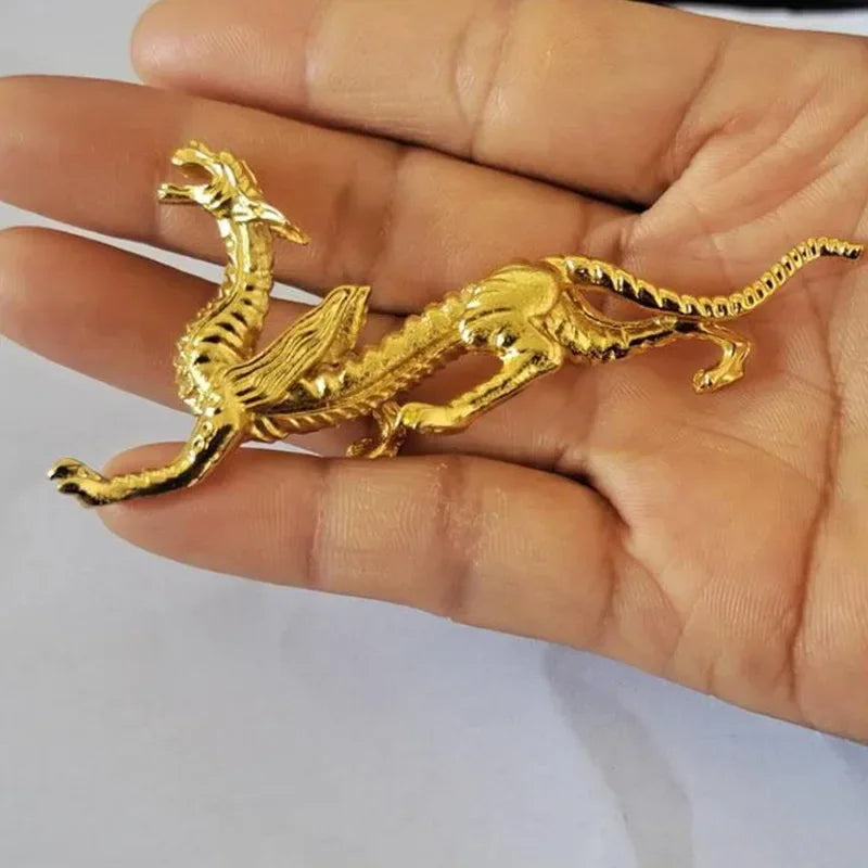 1Pc Metal Gold Dragon Incense Stick Burner – Mini Sandalwood Censer for Home & Office Decor - Image 4
