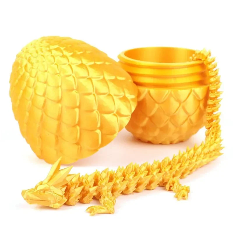 3D Printed Articulated Dragon Egg & Movable Dragon Model Toy - Image 11