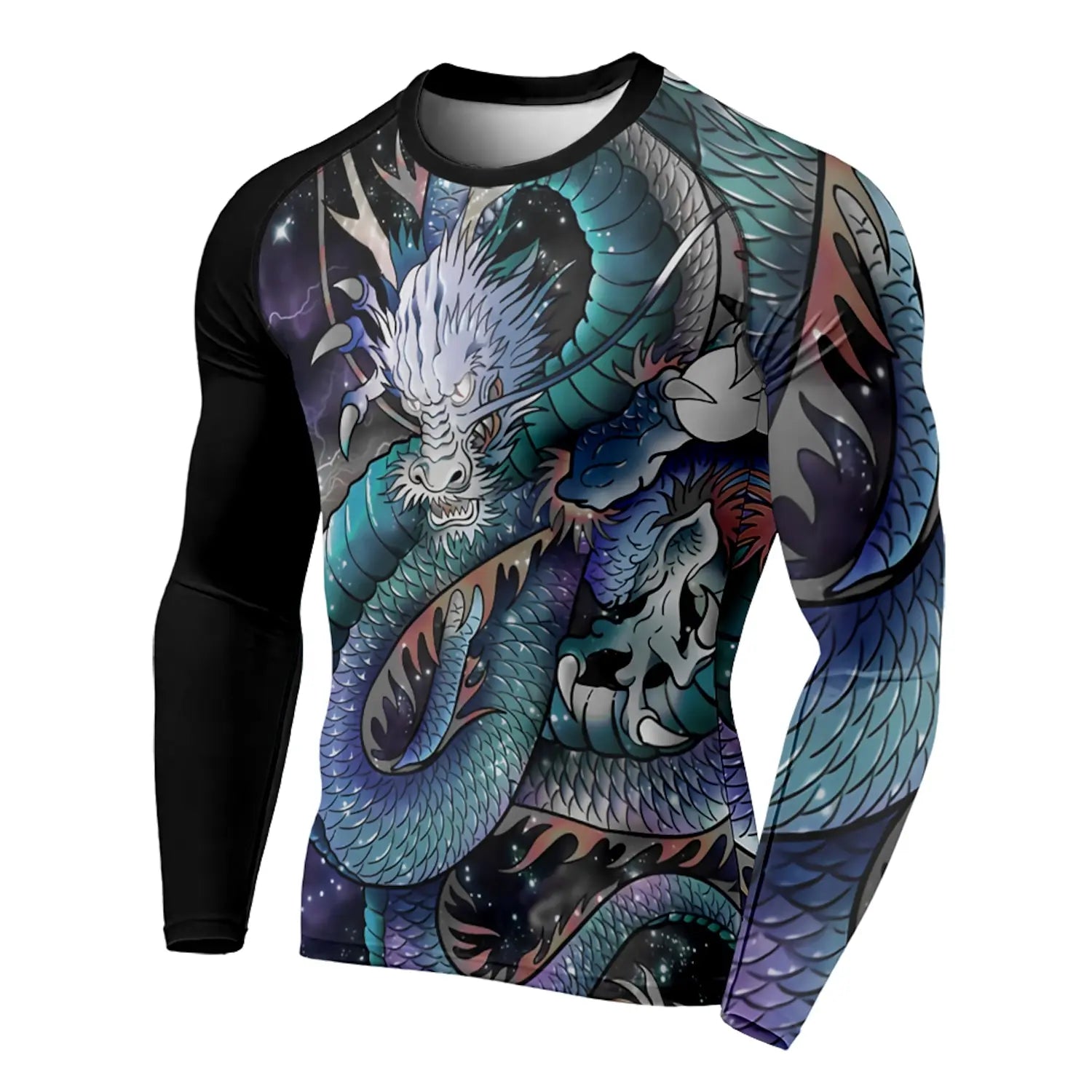 3D Printed Dragon Pattern Menβs T-Shirt - Image 6