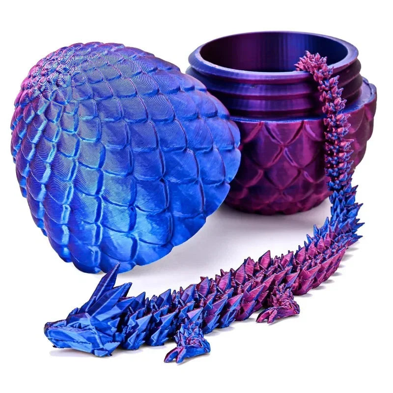 1/2PCS 3D Printed Dragon Egg with Full Articulated Dragon – Movable Desktop Toy & Collectible Ornament - Image 19