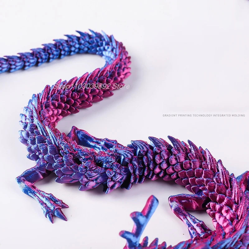 3D Printed Magic Dragon Fidget Toy – Movable Joint, Rotatable Articulated Desktop Ornament - Image 4