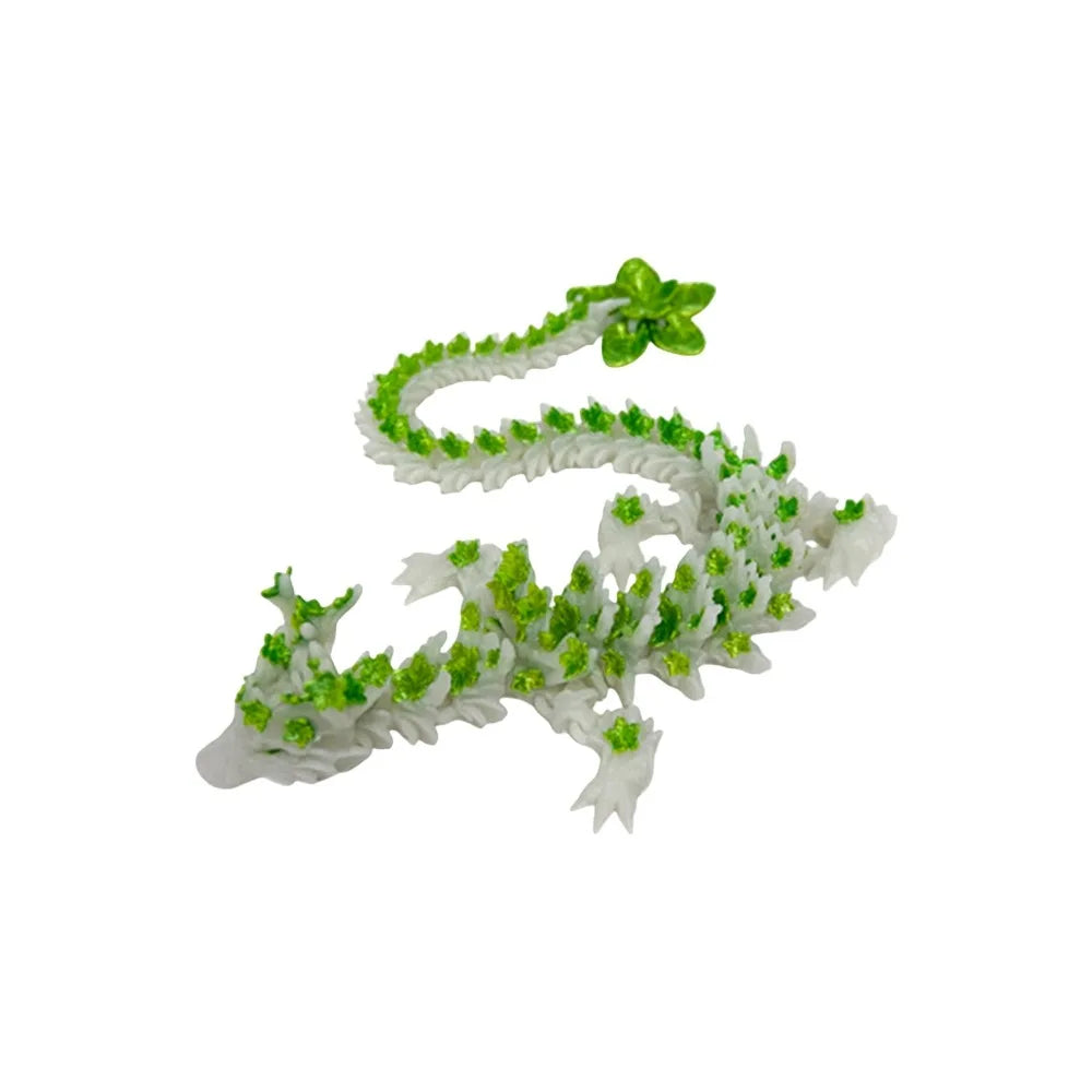 Articulated 3D Printed Dragon Desktop Decoration – Flexible Movable Luminous Chinese Loong Action Figure - Image 10