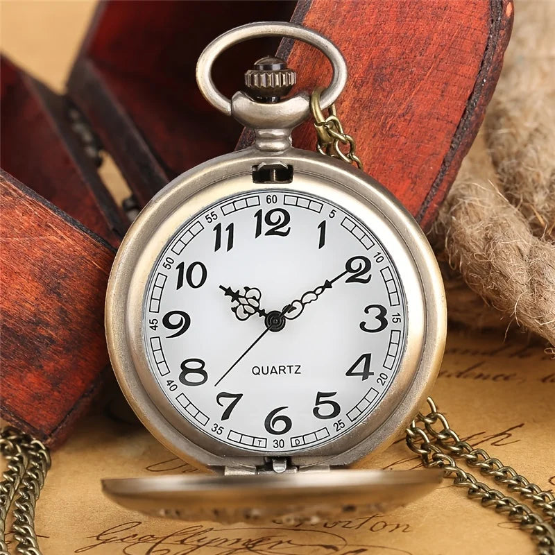 Antique Double Dragons Quartz Pocket Watch - Image 3