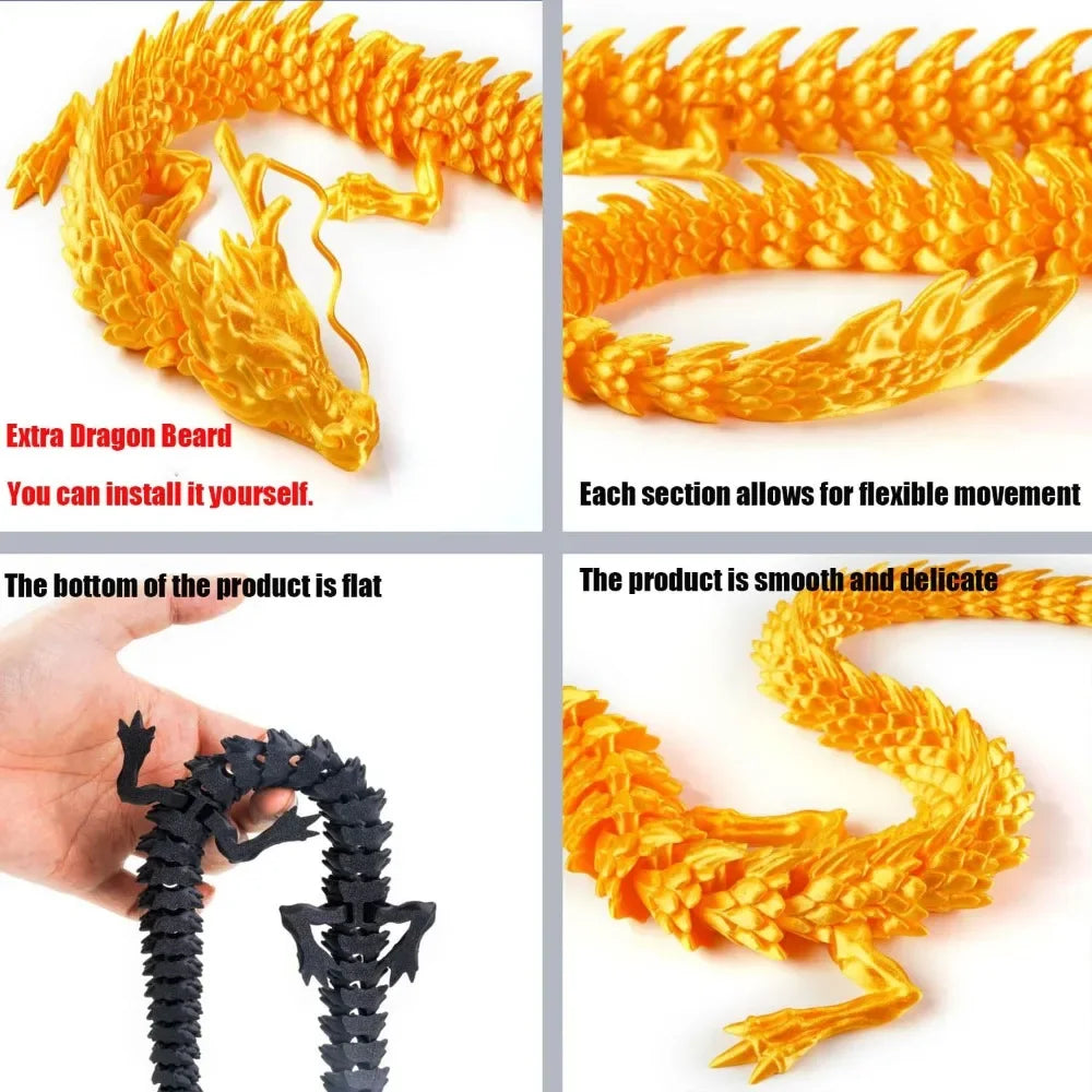 3D Printed Conjoined Dragon Ornaments - Image 3