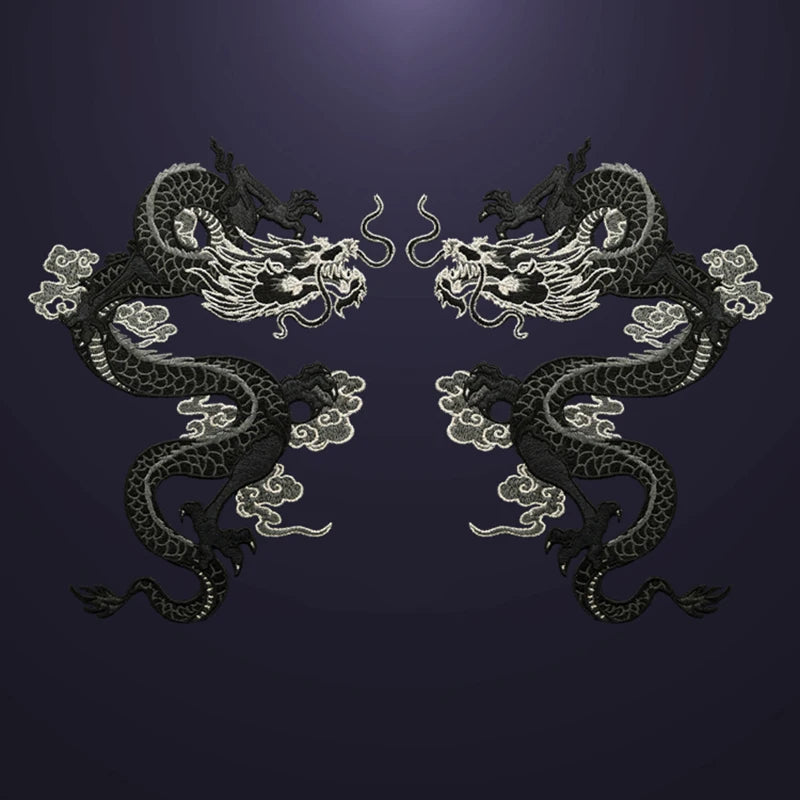 AHYONNIEX High-Quality Large Dragon Patches – DIY Embroidered Sew-On Fabric Stickers for Clothes - Image 4
