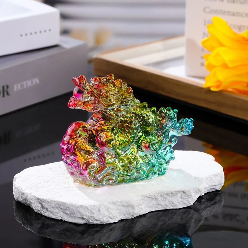 Crystal Dragon Figurine