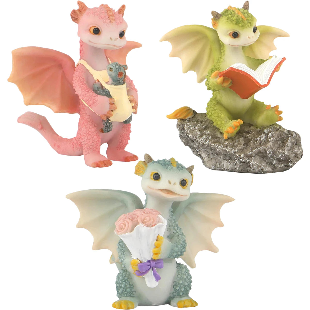 Fantasy Dragon Resin Sculpture - Image 5